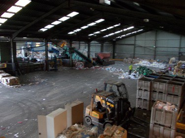 Inside Biffa's MRF at Ravensthorpe in Yorkshire